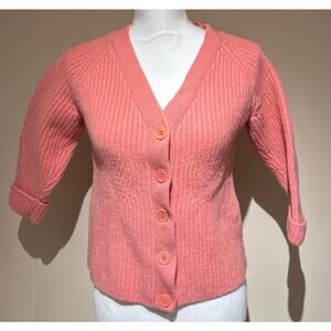 Talbots Pure Merino Wool Pink Sweater Size XL